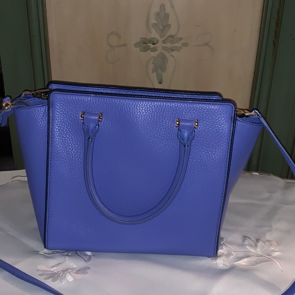 Kate Spade Periwinkle Leather Satchel Shoulder Bag - Picture 3 of 4